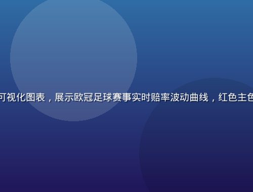 真人体育赔率数据可视化图表，展示欧冠足球赛事实时赔率波动曲线，红色主色调专业仪表盘风格